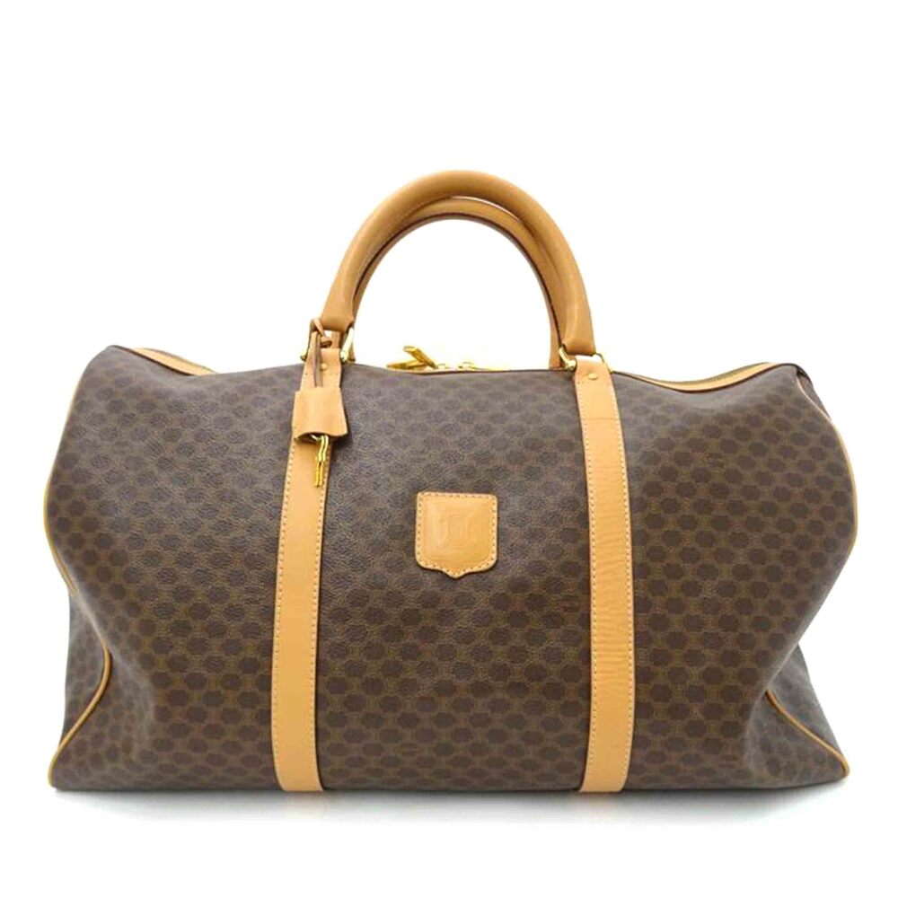 Celine Macadam Boston Bag Brown
